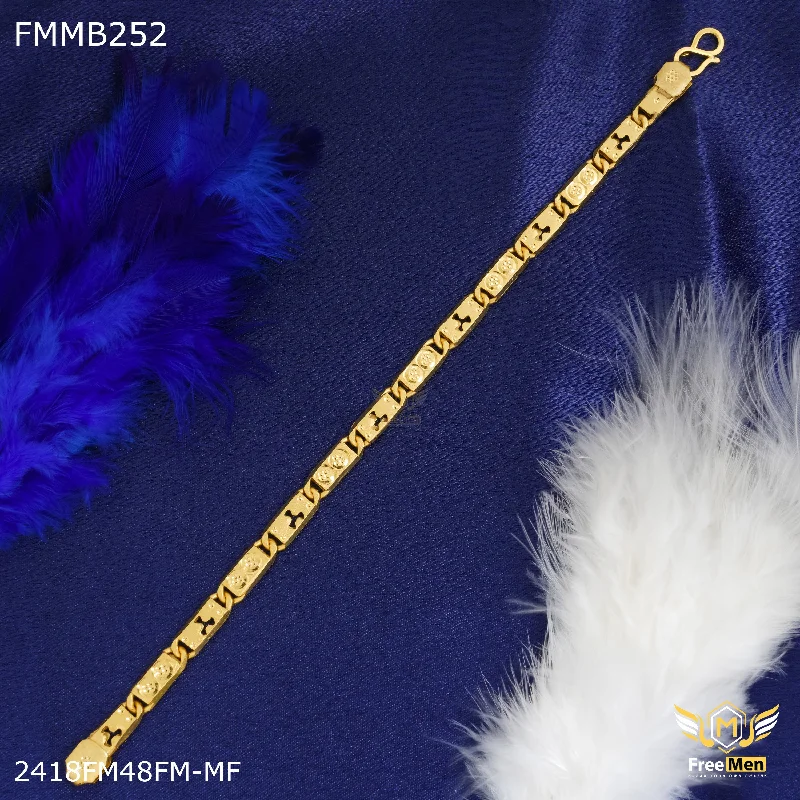 Freemen Flower Nawabi goldne Bracelet For Men - FMMB252