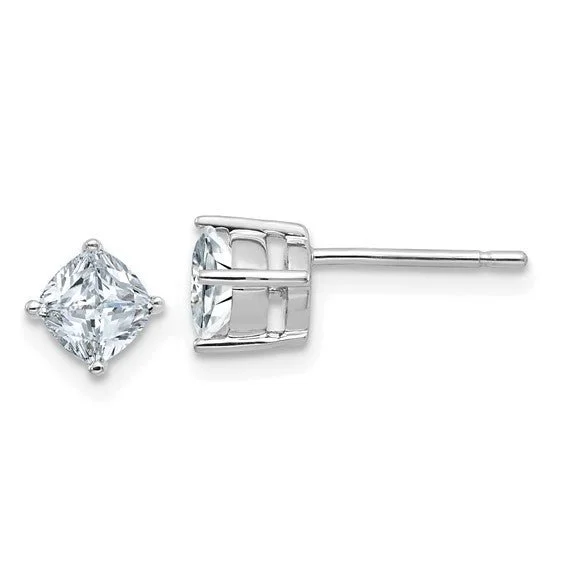 Cushion Cut Moissanite Studs