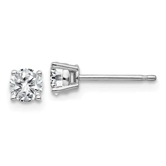 Round Cut Moissanite Studs