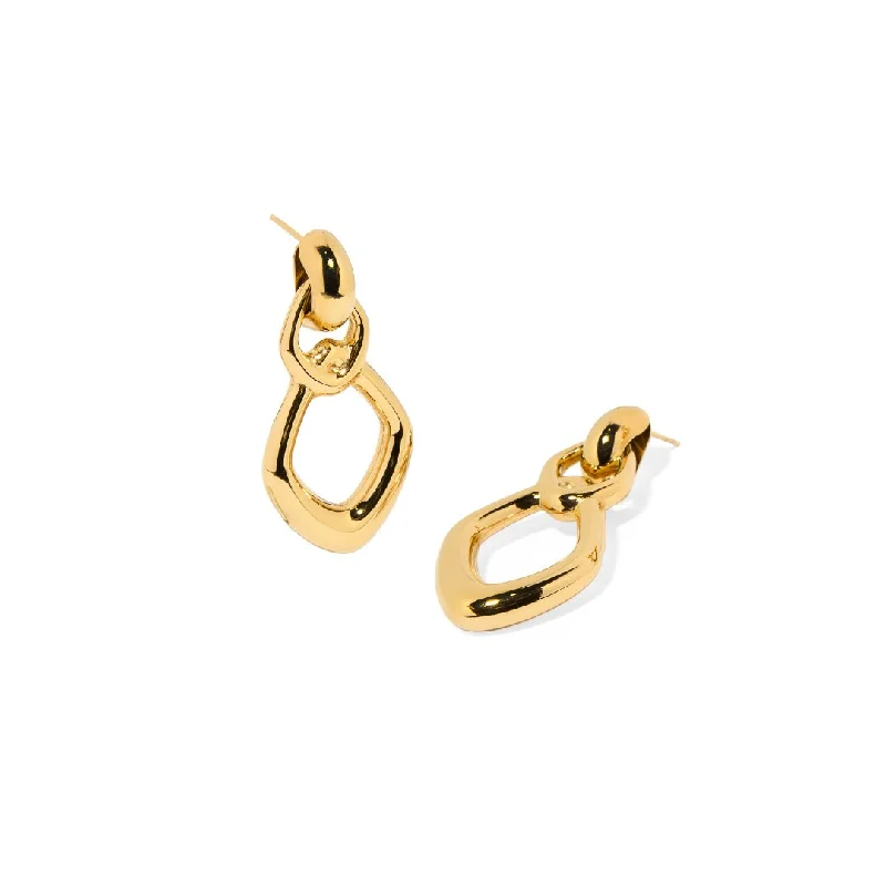 GOLDEN CHAIN DROP EARRINGS