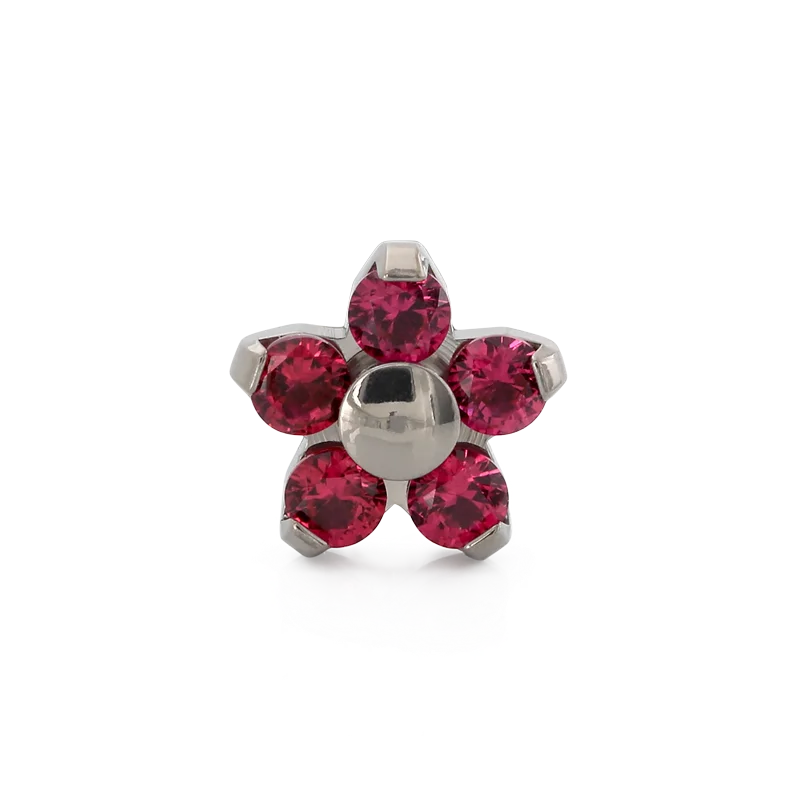 Flower - Ruby CZ