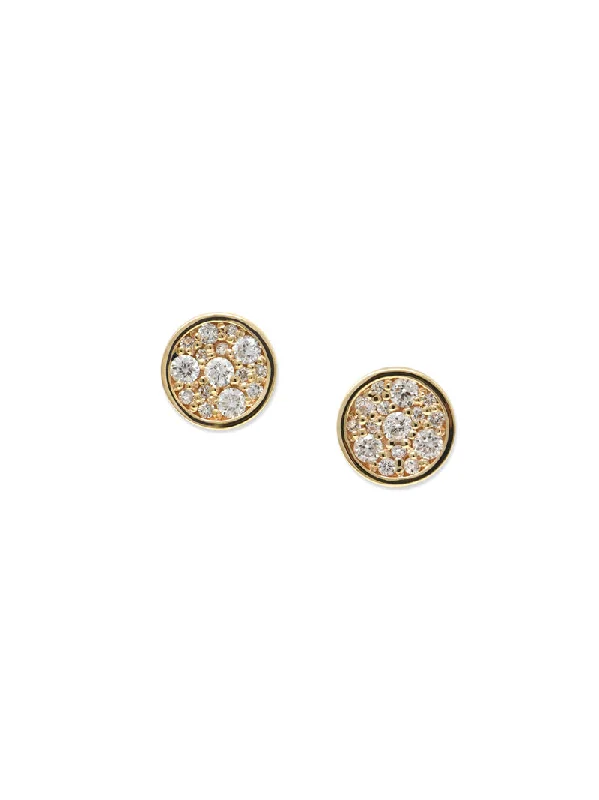 Cléo Round Pavé Studs