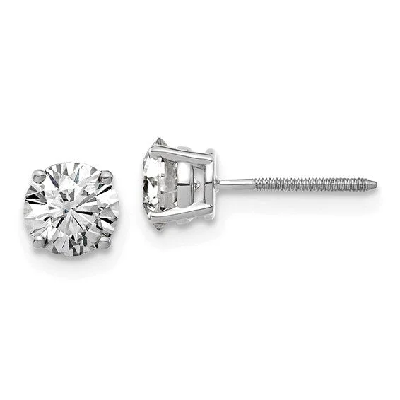 Round Lab Grown Diamond Studs 1.30 TCW