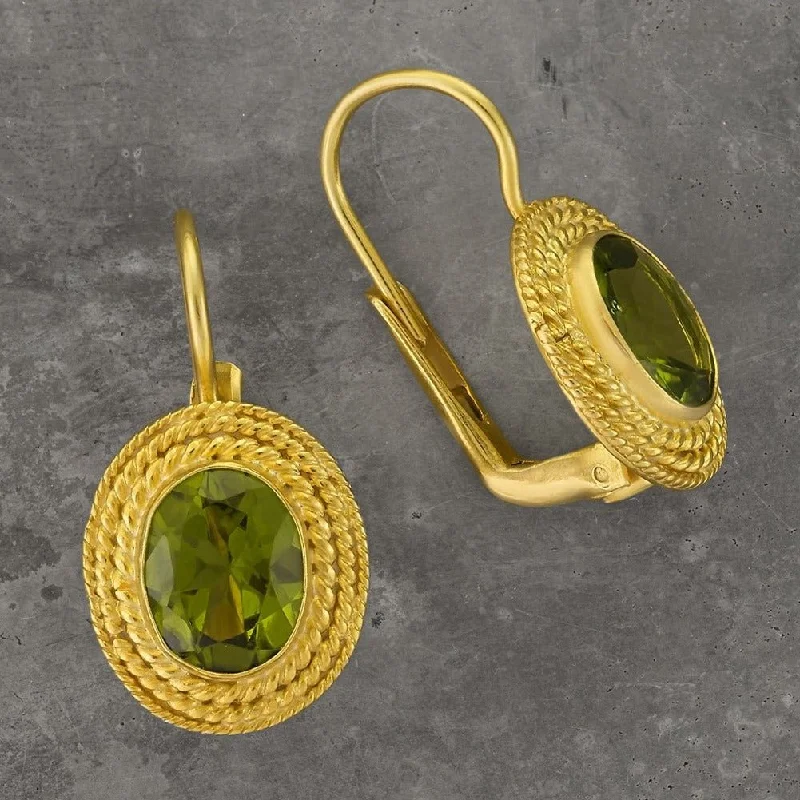 Lady Jane Peridot Earrings