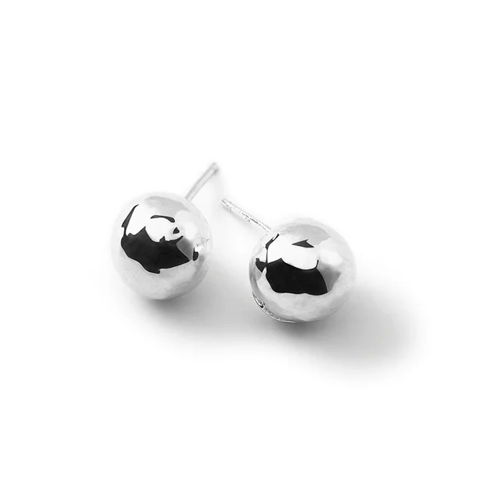 IPPOLITA Classico Sterling Silver Medium Hammered Ball Stud Earrings