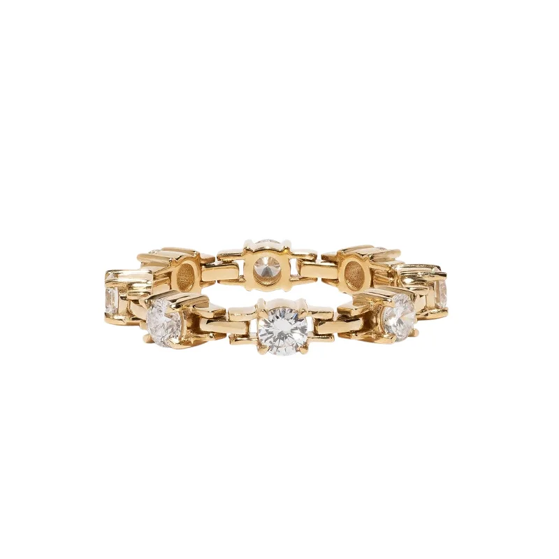 Large Diamond Pirouette Band