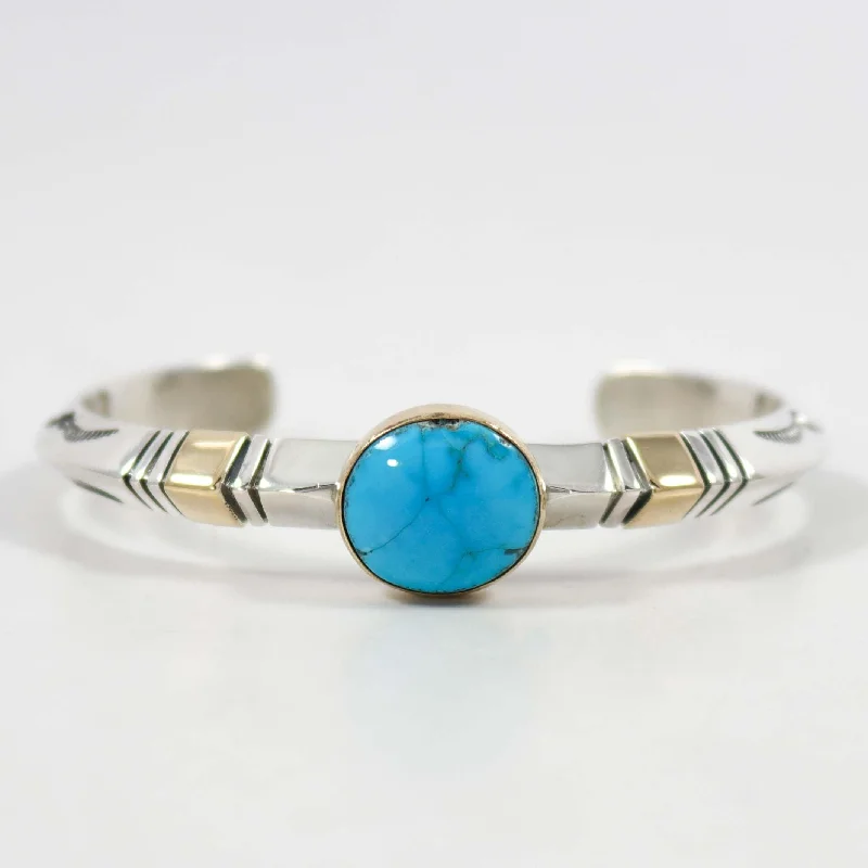 Blue Gem Turquoise Cuff