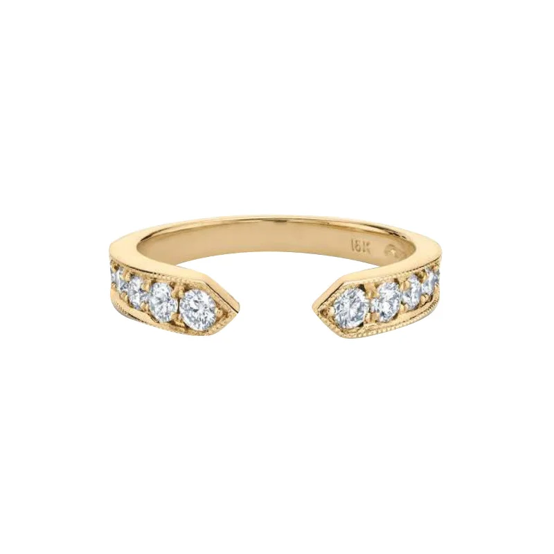 Pave Diamond Chevron Ring