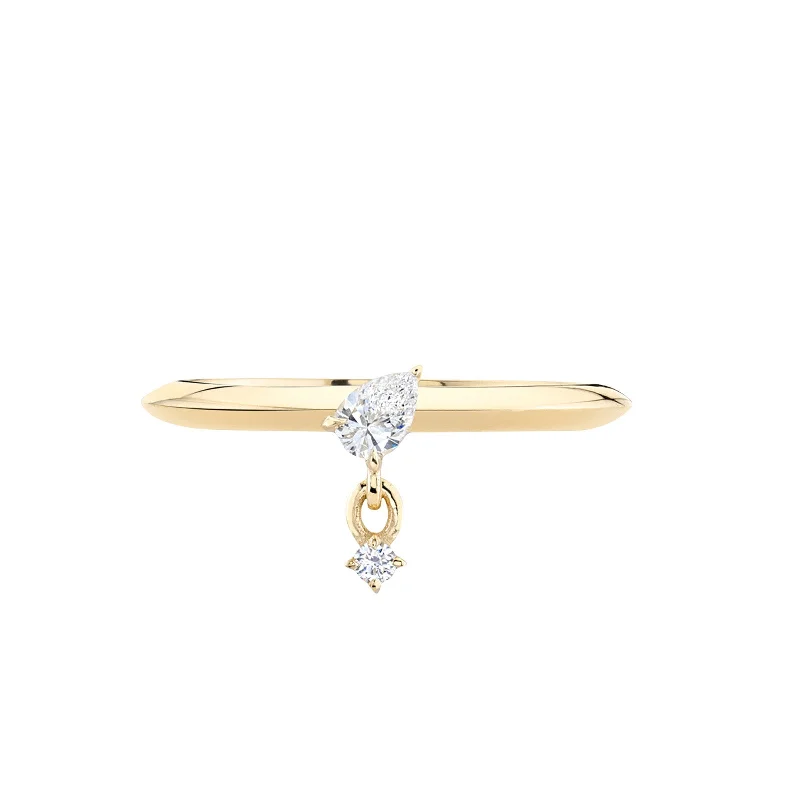 Petite Double Drop Ring