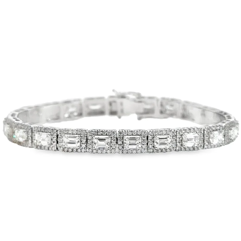 White Gold Diamond Fashion Bracelet