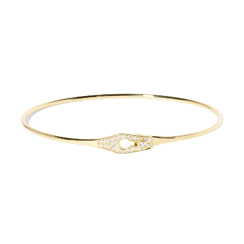 Dinh Van Serrure Bangle with Diamonds