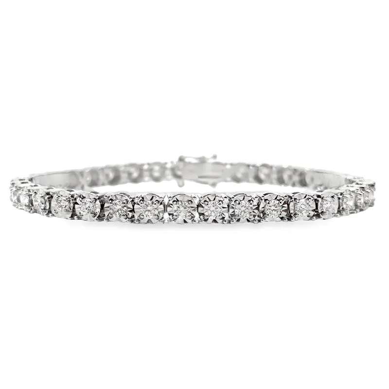 Forevermark White Gold 3.65 Cttw. Diamond Tennis Bracelet