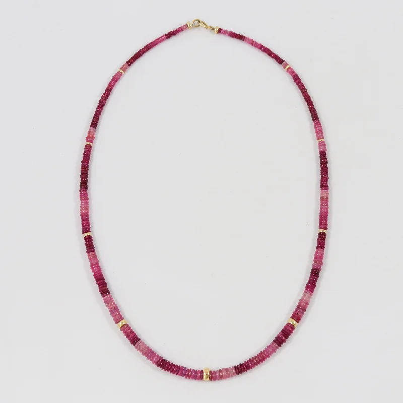 Ruby and Gold Necklace